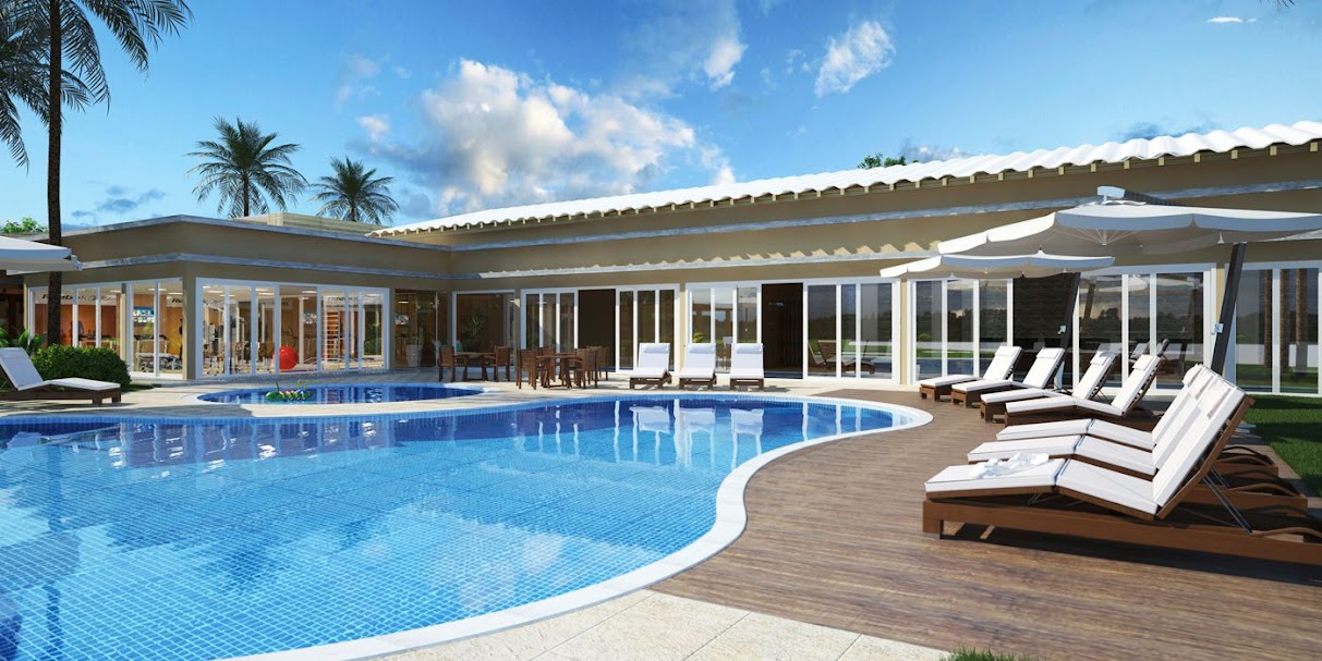 Condomínio Rosa Internacional — Piscina